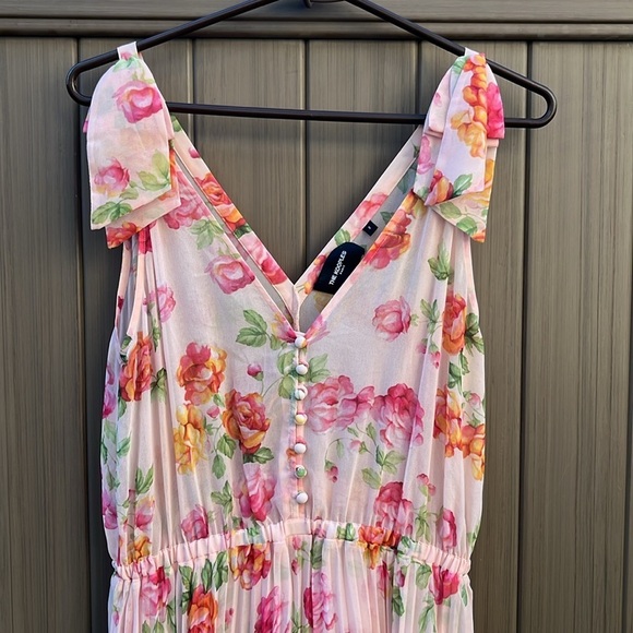 The Kooples Pleated Floral-Print Maxi Dress size 2 Bridal Shower Wedding Fairy - Picture 5 of 16